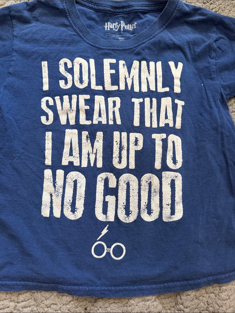 Warner Bros. Kids' Blue 'I Solemnly Swear' Harry Potter Graphic Tee